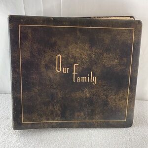 Vintage 1960’s Top Grain Cow Hide Family Photo Album